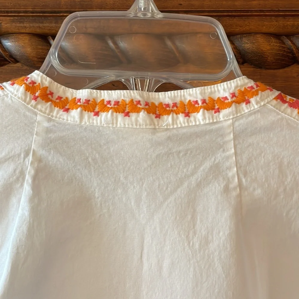 Jcrew size 2 embroidered sleeveless top - Picture 4 of 9
